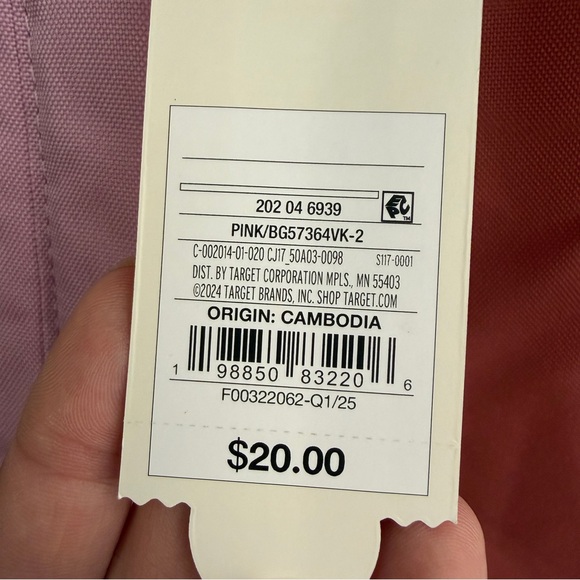 Cat & Jack two pocket Colorblock backpack - Picture 4 of 5